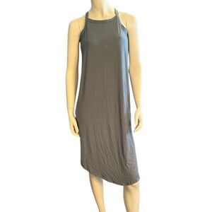 SHEBIRD Tunic Tank Dress with Built-in Bra Grey Size 4 NWT